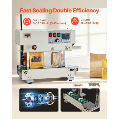 Continuous Bag Band Sealing Machine 024047 In Seal Width Vertical Sealer With