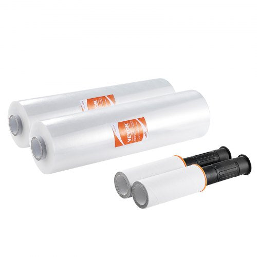 Stretch Film 15 inches x 1200 feet 2 Pack 80 Gauge Industrial Strength