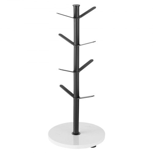 Mug Holder Tree with Marble Base 8 Hooks Coffee Cup Holder for Counter