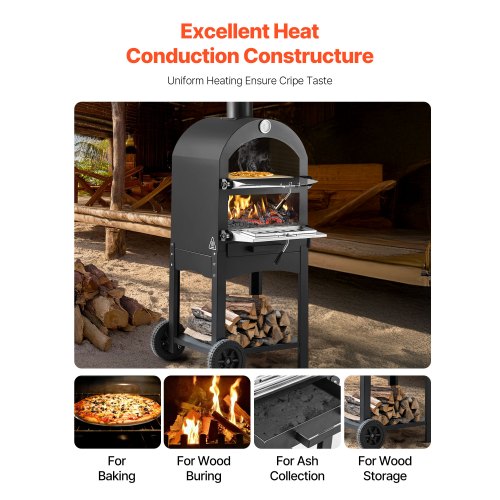 Outdoor Pizza Oven 12 Pellet Fire Ovens 2Layer Pizza Oven Wood Fired