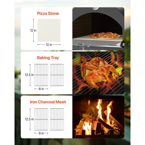 Outdoor Pizza Oven 12 Pellet Fire Ovens 2Layer Pizza Oven Wood Fired