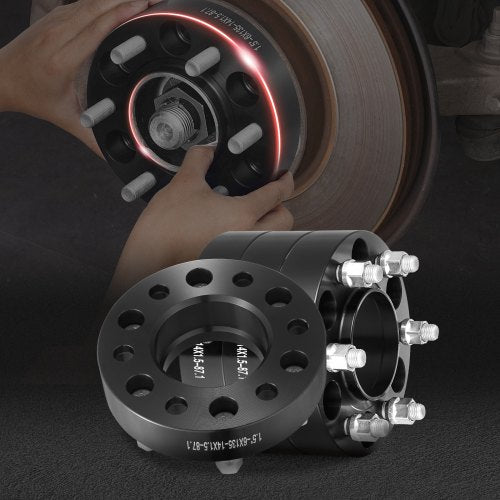15 6x53 Wheel Spacers Wheel Adapters 6 Lug Forged Spacer 4 PCS Black