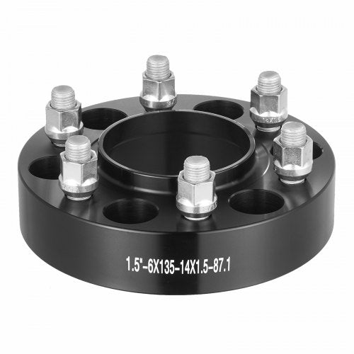 15 6x53 Wheel Spacers Wheel Adapters 6 Lug Forged Spacer 4 PCS Black