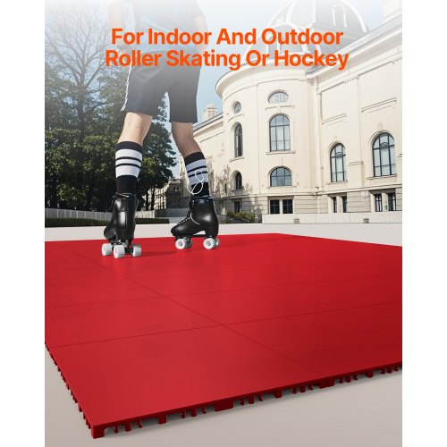 Dryland Tiles for Hockey Floor Mat 12 x 12 in 8 Pcs Interlocking Versatile
