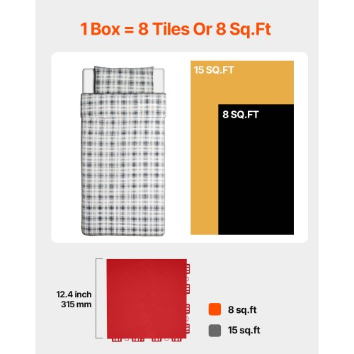 Dryland Tiles for Hockey Floor Mat 12 x 12 in 8 Pcs Interlocking Versatile
