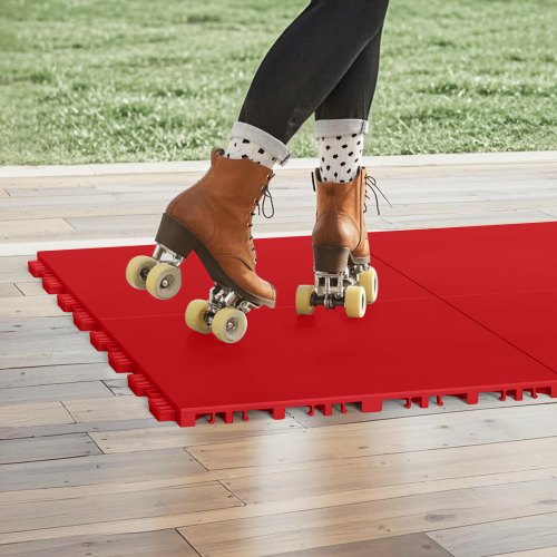 Dryland Tiles for Hockey Floor Mat 12 x 12 in 8 Pcs Interlocking Versatile