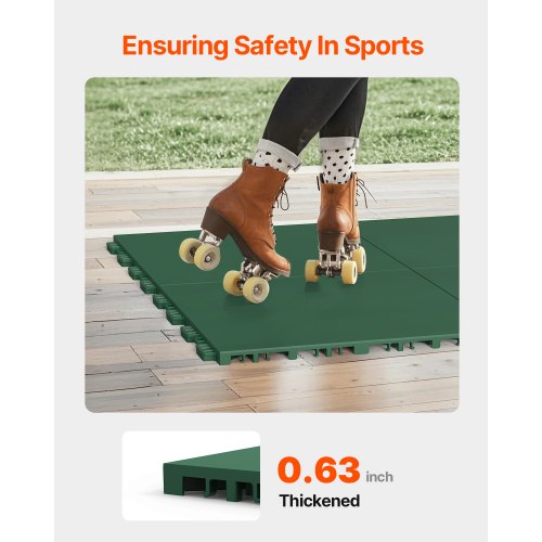 Dryland Tiles for Hockey Floor Mat 12 x 12 in 8 Pcs Interlocking Versatile