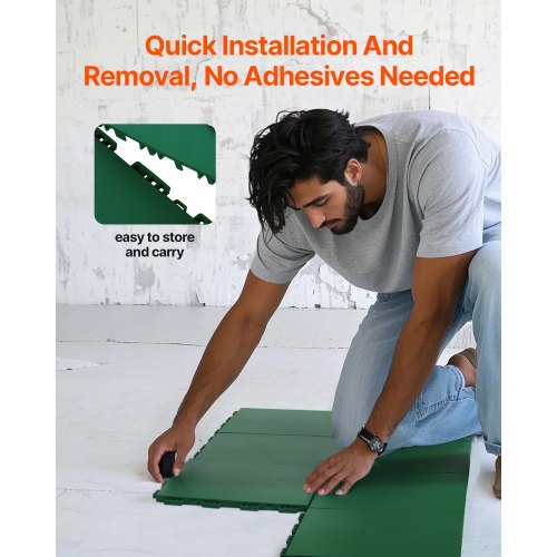 Dryland Tiles for Hockey Floor Mat 12 x 12 in 8 Pcs Interlocking Versatile
