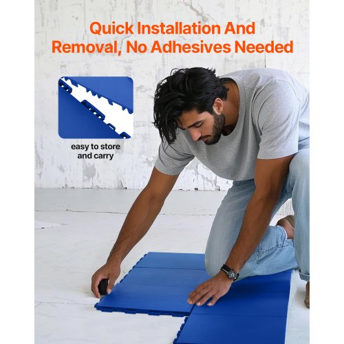 Dryland Tiles for Hockey Floor Mat 12 x 12 in 8 Pcs Interlocking Versatile