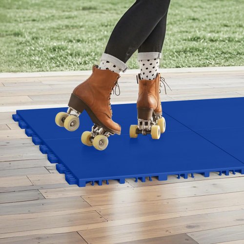 Dryland Tiles for Hockey Floor Mat 12 x 12 in 8 Pcs Interlocking Versatile
