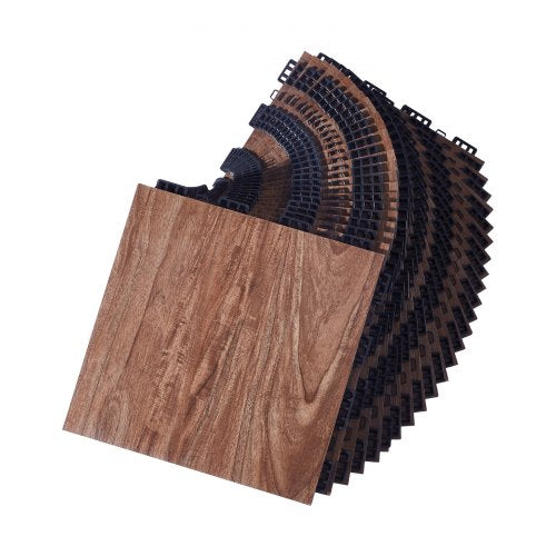 Dance Floor Tiles 124 x 12.4 in 25 Piece Interlocking Dance Flooring