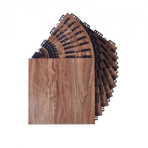 Dance Floor Tiles 124 x 12.4 in 9 Piece Interlocking Dance Flooring