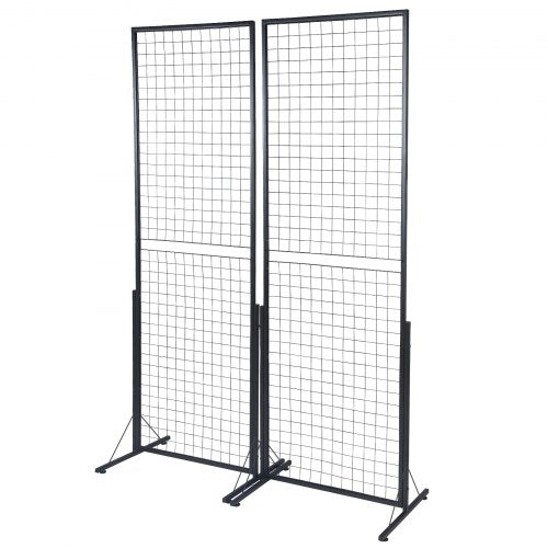 2 x 56 Grid Wall Panels Tower 2 Packs Wire Gridwall Display Racks with TBase