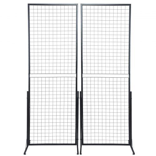 2 x 56 Grid Wall Panels Tower 2 Packs Wire Gridwall Display Racks with TBase
