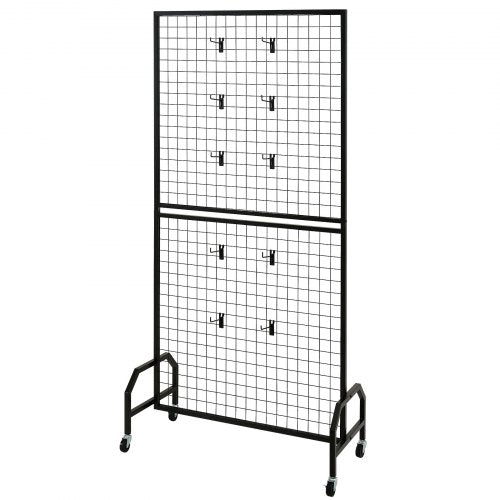 2 Packs Grid Wall Panels 29 x 5.9 ft Wire Grid Panels Display Rack