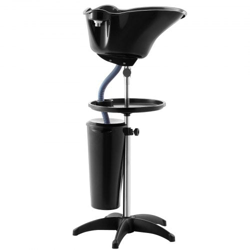 Portable Shampoo Bowl Deep Shampoo Sink with Adjustable Height Angle