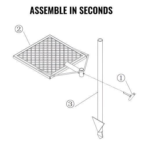 Swivel Campfire Grill Fire Pit Grill Grate over Fire Pits Heavy Duty Steel
