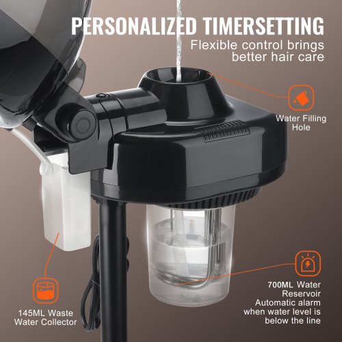Professional Hair Steamer for Deep Conditioning 1181inch Hooded Ionic