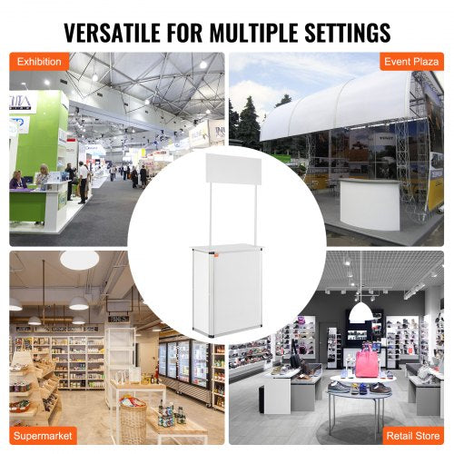 Promotion Counter Table Portable Tradeshow Podium Table 3091 x 1496 x