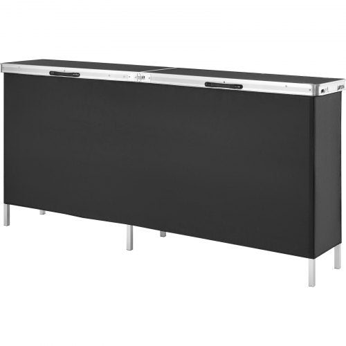 Extra Long Folding Portable Bar Table – Tradeshow Podium Table for Indoor