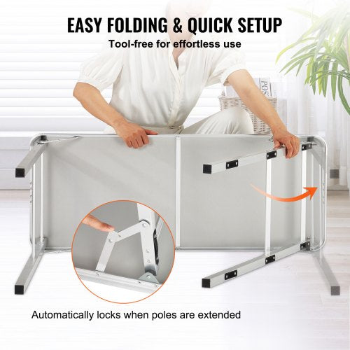 Folding Portable Bar Table Tradeshow Podium Table for Indoor Outdoor