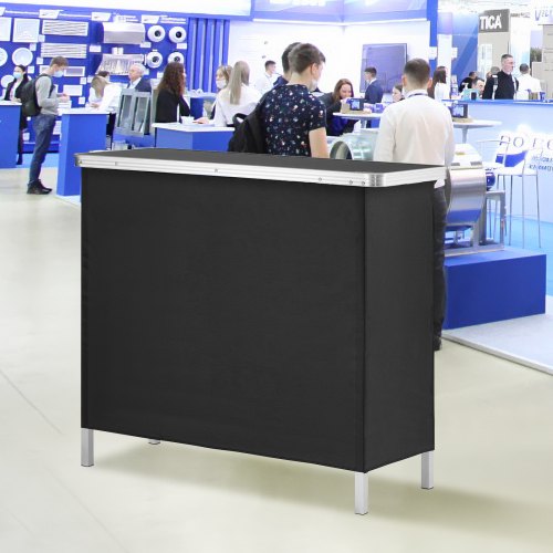 Folding Portable Bar Table Tradeshow Podium Table for Indoor Outdoor