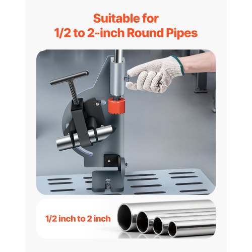 Pipe Notcher Tubing Notcher for 12 to 2inch Pipes Pipe Tube Notcher