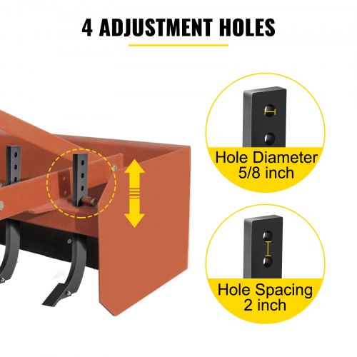 Tuspuzz Box Blade Shank 18 Scarifier Shank 4 Holes Box Scraper Shank