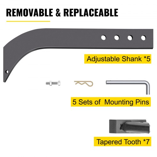 Tuspuzz Box Blade Shank 18 Scarifier Shank 4 Holes Box Scraper Shank