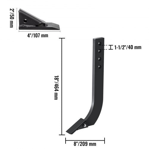 Tuspuzz Box Blade Shank 18 Scarifier Shank 4 Holes Box Scraper Shank