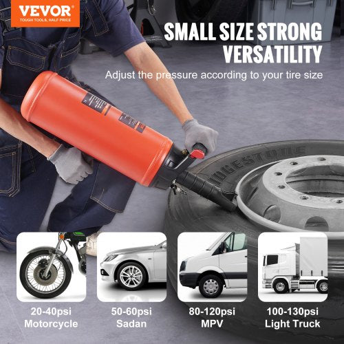 Tire Bead Blaster 150 PSI Handheld 24 Gal9 L Air Bead Seater Portable