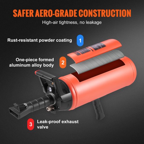 Tire Bead Blaster 150 PSI Handheld 24 Gal9 L Air Bead Seater Portable