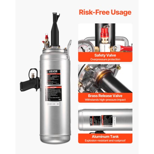Portable Tire Bead Seater 26 Gal10 L Air Bead Blaster Handheld Tire