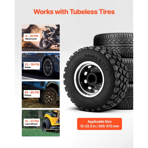 Portable Tire Bead Seater 3.2 Gal 12 L Air Bead Blaster Handheld Tire