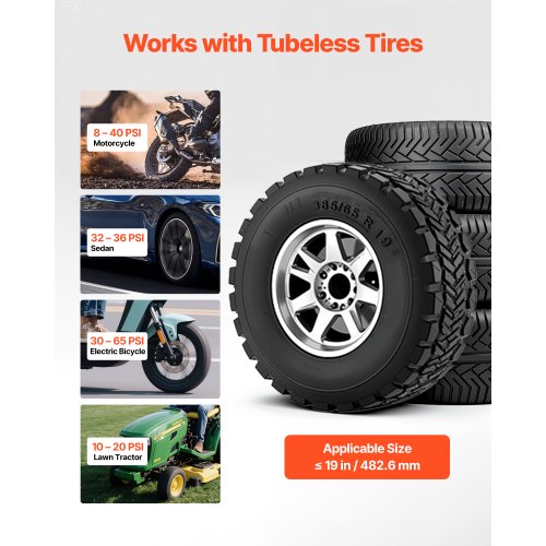 Portable Tire Bead Seater 1.6 Gal 6 L Air Bead Blaster Handheld Tire