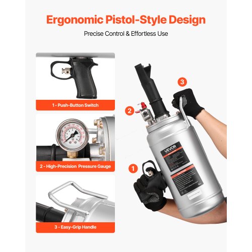 Portable Tire Bead Seater 1.6 Gal 6 L Air Bead Blaster Handheld Tire