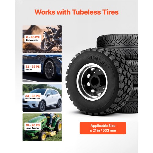 Portable Tire Bead Seater 2.1 Gal 8 L Air Bead Blaster Handheld Tire