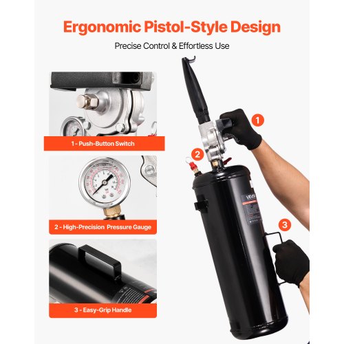 Portable Tire Bead Seater 2.1 Gal 8 L Air Bead Blaster Handheld Tire