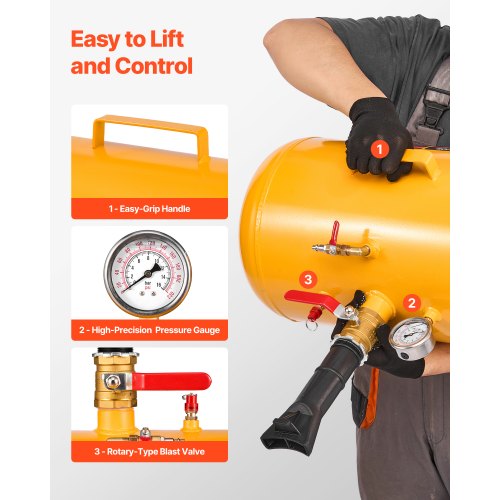 Air Tire Bead Seater 10 Gal 37.9 L Heavy Duty Tire Bead Blaster Tool