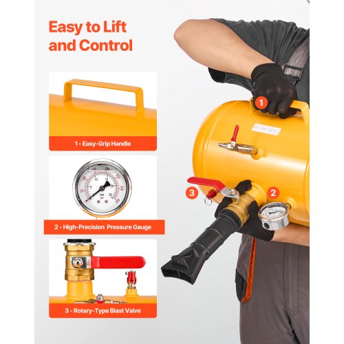 Air Tire Bead Seater 5 Gal 18.9 L Heavy Duty Tire Bead Blaster Tool
