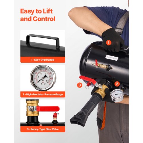 Air Tire Bead Seater 5 Gal 18.9 L Heavy Duty Tire Bead Blaster Tool 2
