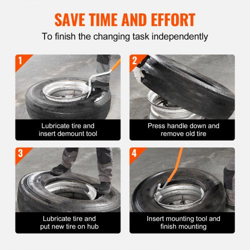 Tire Mount Demount Tool 225245 Manual Steel Tire Changer Mount Demount