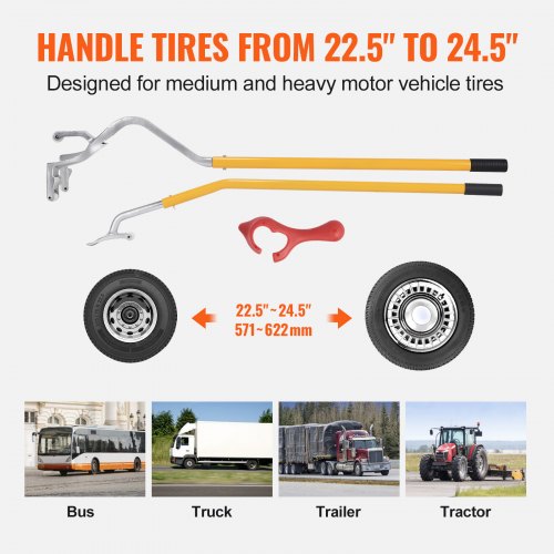 Tire Mount Demount Tool 225245 inch Manual Steel Tire Changer Mount