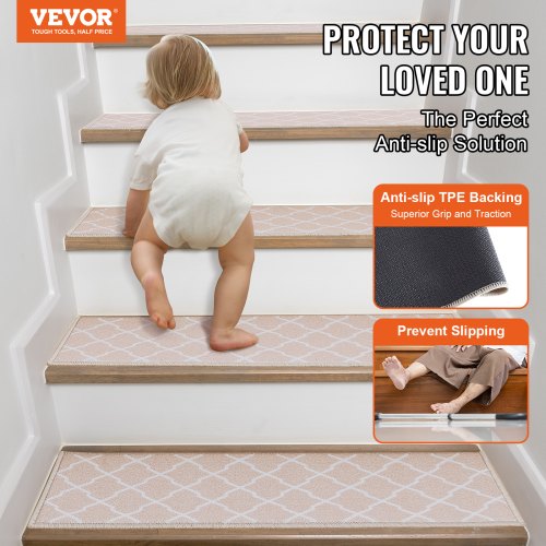 Stair Treads Stairs Carpet Non Slip 9 x 28 Indoor Stair Runner for Wooden Steps