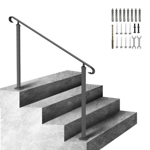 Handrails for Outdoor Steps Fit 35 Steps Outdoor Stair Railing Wrought