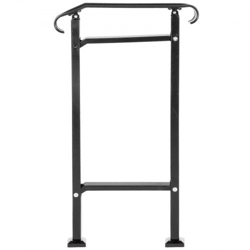 Outdoor Stair Railing Fit 1 or 2 Steps Wrought Iron Handrail Adjustable