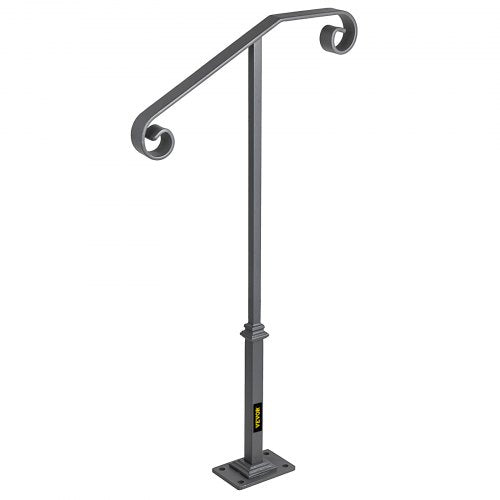 Handrails for Outdoor Steps Fit 1 or 2 Steps Outdoor Stair Railing Single