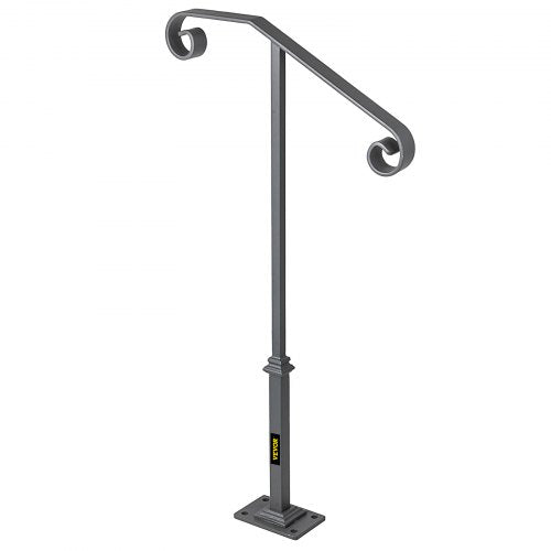 Handrails for Outdoor Steps Fit 1 or 2 Steps Outdoor Stair Railing Single