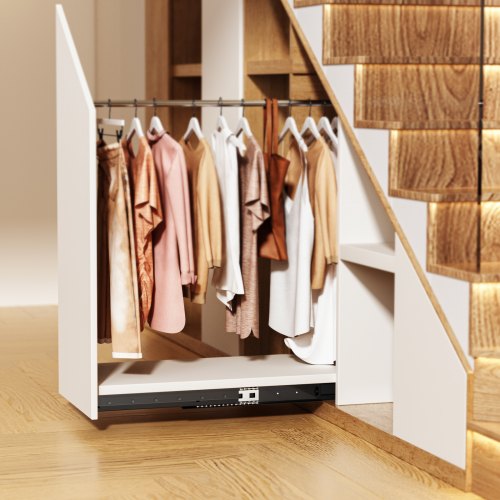 Undermount Drawer Slides 16 inch Full Extension Ball Bearing Under Stair