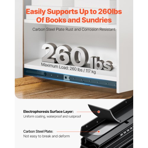 Undermount Drawer Slides 24 inch Full Extension Ball Bearing Under Stair